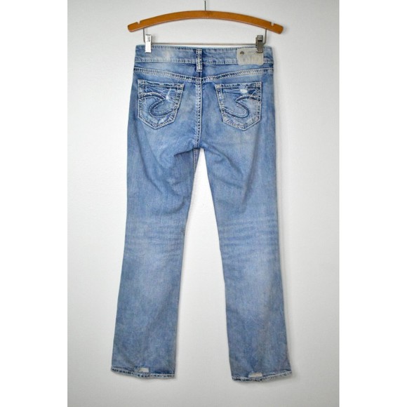 Silver Jeans Suki Slim Boot Jeans Women's 26x31 Mid Rise Bootcut Stretch Denim - Picture 10 of 13